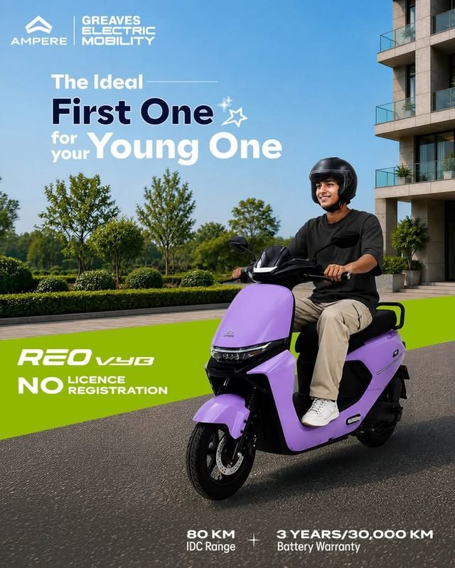 Ampere Reo Vyb electric scooter Bhadrak